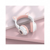Borofone BO18 Auricular Bluetooth Cat Ear Rosa