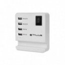 Cargador TALIUS 4XUSB Blanco