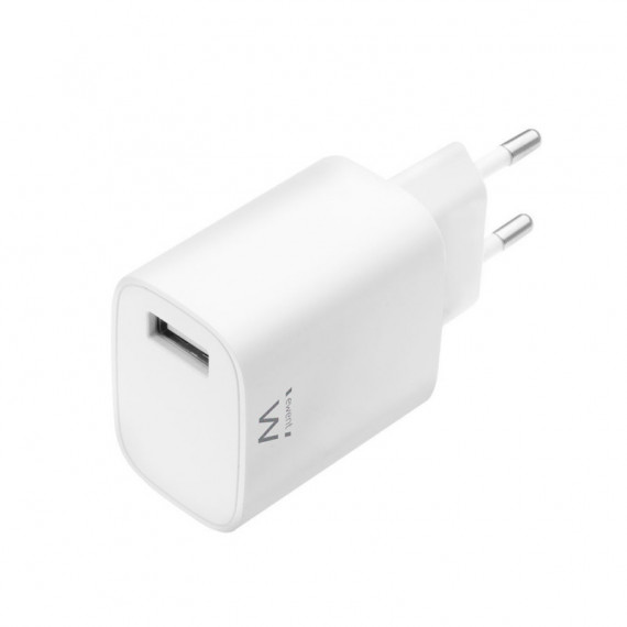 Carregador de Rede EWENT 1 Porta USB 2.4 Amp EW1301