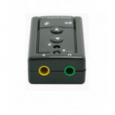 EWENT EW3762 USB 7.1 Placa de Som Externa EWENT EW3762