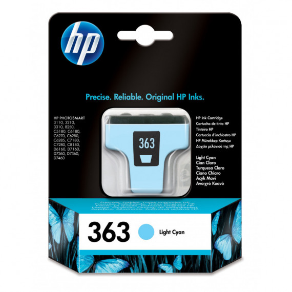 HP Inkjet Ink No. 363 Cyan Light Photosmart 8250
