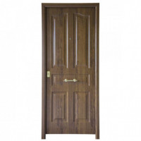 Puerta Básica Antique Palisandro 4B 2070X910 Mm Cerradura de 3 Puntos