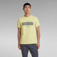 G-STAR RAW DENIM Camisetas Hombre Camiseta Raw Graphic Slim Lemonade