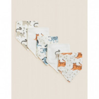 Pack de 5 Baberos Pico Animales  MARKS AND SPENCER