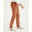 Pantalones Pantalón Chino DOCKERS de Hombre Skinny Fit Supreme Flex Alpha Mocha Bisque Brown