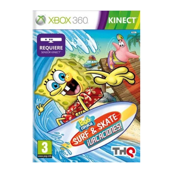 Bob Esponja Surf & Skate Ivacaciones! Pal Xbox 360  THQ