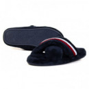 Planas Mujer TOMMY HILFIGER Comfy Home Slippers With Straps