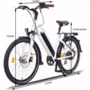 Milano Plus 250W Ebike de Trekking para Adulto Blanco  NCM