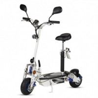 Rocket-a 1000W Patinete Matriculable con Asiento Blanco  ECOXTREM