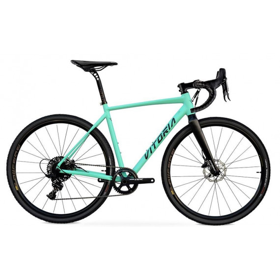 Nyxtralight Explorer Gravel Sram Apex Hidra 1X11 Hidraulico Bicicleta Gravel Turquesa  VITORIA