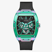 Reloj GUESS Silicona Cuero Negro