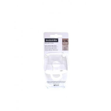 SUAVINEX Sucette anatomique en silicone 0-6M Blanc