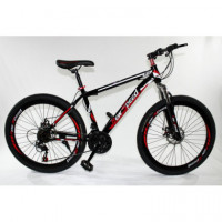 MTB-T003-R - Bicicleta Montaña Adulto Negro/rojo  NEW SPEED
