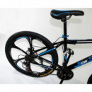 MTB-T003-C - Bicicleta Montaña Adulto Negro/azul  NEW SPEED