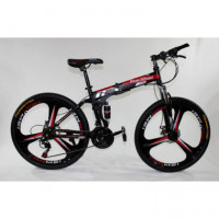MTB-T006-C - Bicicleta Montaña Adulto Negro/rojo  NEW SPEED