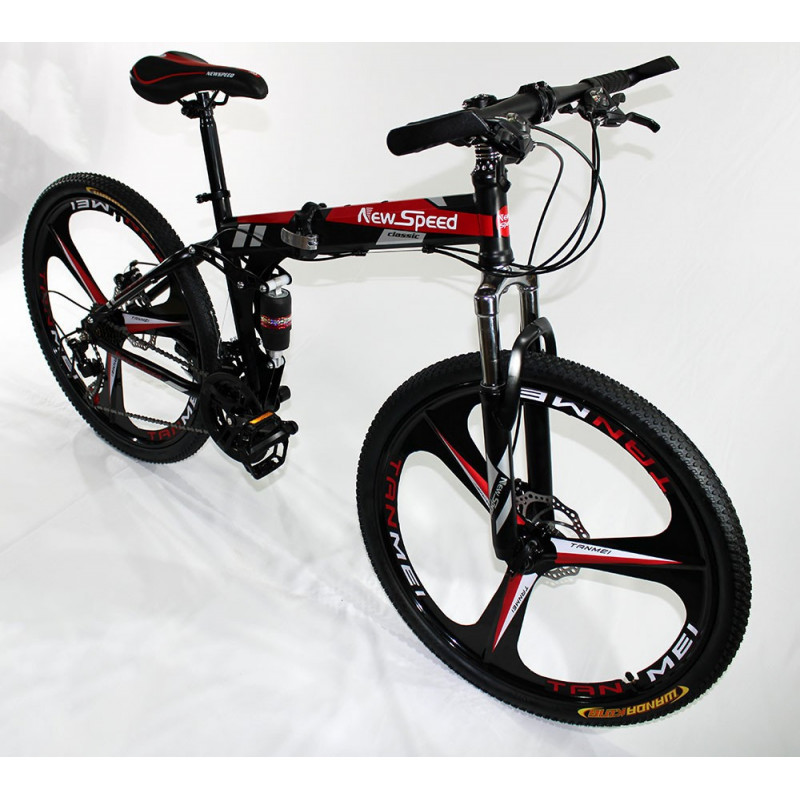 MTB-T001-C - Bicicleta Montaña Adulto Negro/rojo NEW SPEED - Guanxe  Atlantic Marketplace