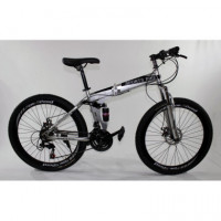 MTB-T006-R - Bicicleta Montaña Adulto Plata/negro  NEW SPEED
