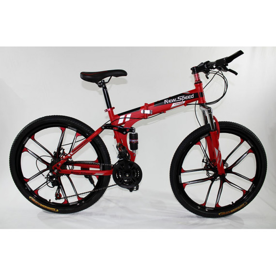 MTB-T002-C - Bicicleta Montaña Adulto Negro/rojo NEW SPEED - Guanxe  Atlantic Marketplace