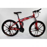 MTB-T006-C - Bicicleta Montaña Adulto Rojo/negro  NEW SPEED