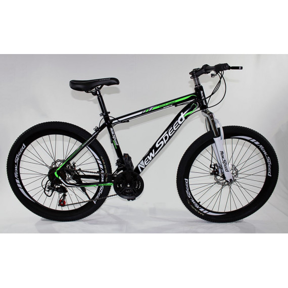 MTB-T010-R - Bicicleta Montaña Adulto Negro/verde NEW SPEED - Guanxe  Atlantic Marketplace