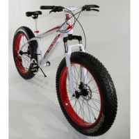 FTB-T001 - Bicicleta Fatbike Adulto Blanco/rojo  NEW SPEED