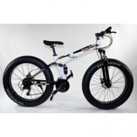 FTB-T009 - Bicicleta Fatbike Adulto Blanco/negro  NEW SPEED