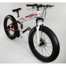 FTB-T009 - Bicicleta Fatbike Adulto Blanco/rojo  NEW SPEED