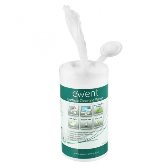 Lata de Limpeza Pré-umedecida 100 pcs. EW5612 Lata de Limpeza Pré-umedecida 100 pcs. EW5612