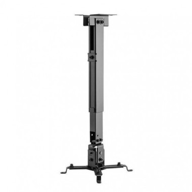 AISENS Support de plafond pour projecteur jusqu'à 20 Kg/ Noir Inclinable/ Extensible