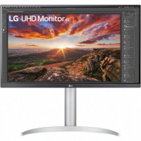 LG Monitor Led Display 27" 3840 X 2160 Pixeles 4K Ultra HD 27UP850N-W Plata Negro