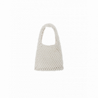 Bolsos Bolso WILD PONY Pequeño de Macramé Blanco