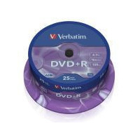 VERBATIM Dvd+r 4.7GB 16X 120MIN Bote 25