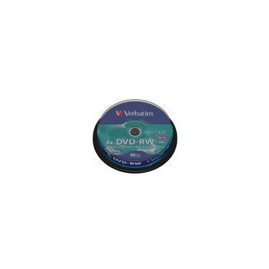 VERBATIM Dvd-rw 4.7GB 4X Bote 10UD