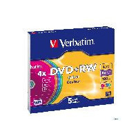 VERBATIM Dvd+rw 4,7GB Color Pack 5