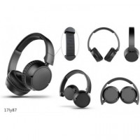 Auriculares BLUETOOTH GOODIS 17LY87 (over Ear - Negro)