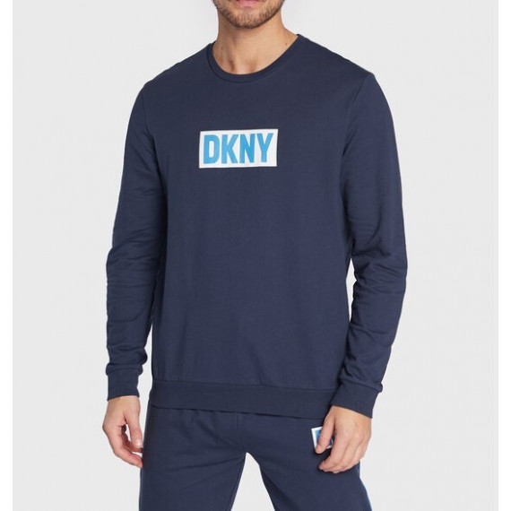 Camiseta manga baja DKNY azul marina
