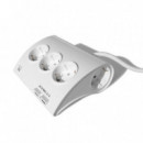 EWENT 5 Shuco Power Strip Protegida Shuco com 2 Portas USB