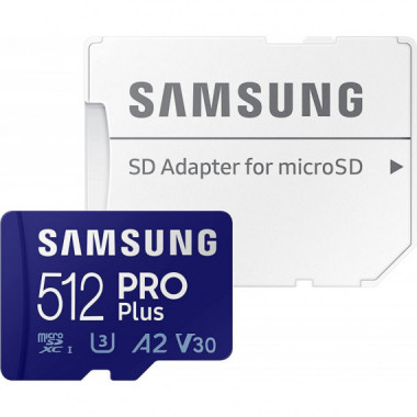 Cartão SAMSUNG Pro Plus 512GB Microsdxc Uhs-i MB-MD512KA