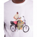 Camisetas Hombre Camiseta OLOW Unisex Coconut Bike