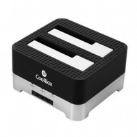 Dock Hdd COOLBOX Duplicador 3.5/2.5 Sata USB 3.0 Black 2 Bahías