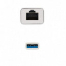 Adaptador NANOCABLE USB 3.0 Ethernet RJ45 Gigabit 15CM Silver
