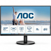 Monitor AOC 27" QHD Multimedia VGA HDMI Dp 3YR Garantia