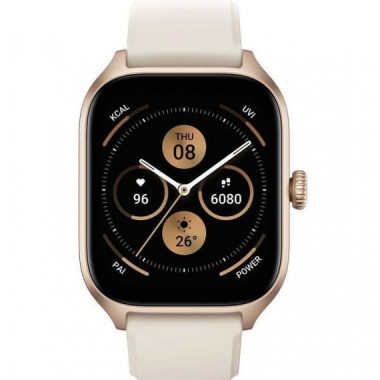 XIAOMI Smartwatch Amazfit GTS 4 Blanco Brumoso Huami Notificaciones/ Frecuencia Cardiaca/ GPS