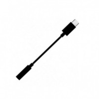 AISENS Cable Tipo C a Jack Hembra 3.5 15CM Negro