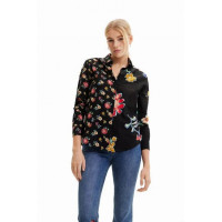 Camisa Media Naranja Flores de DESIGUAL