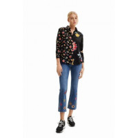 Camisa Media Naranja Flores de DESIGUAL