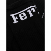 FERRARI  - Calcetines Negros de Hombre con Logo - 20007/01