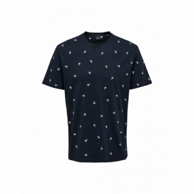 T-shirts Hommes Only&amp;Sons Braydon Dark Navy T-Shirt