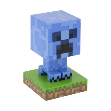 Lâmpada de Ícone de Minecraft Creeper Carregada
