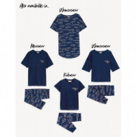 Pijama Camiseta de Manga Corta  MARKS AND SPENCER